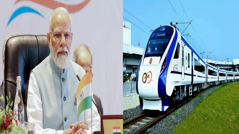 Prime Minister Modi will flag off 9 Vande Bharat trains on Sunday