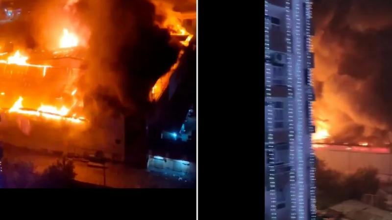 Terrible fire breaks out Noida banquet hall, one dead news in hindi