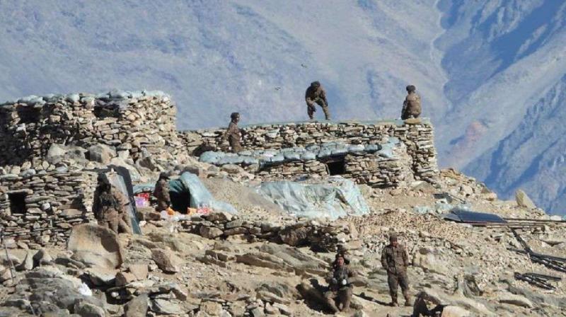 Indian troops patrolling Demchok, eastern Ladakh Report News In Hindi