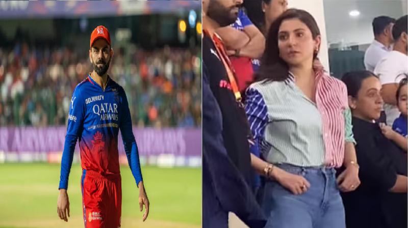 anushka sharma looks upset as Virat Kohli's RCB is out of the final video Viral