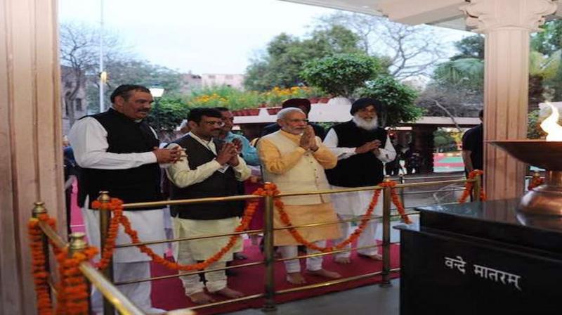 PM Modi pays tribute to the martyrs of Jallianwala Bagh