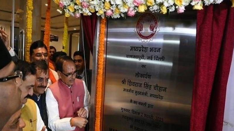 Chief Minister Shivraj Singh Chouhan inaugurated the new Madhya Pradesh Bhawan in Delhi