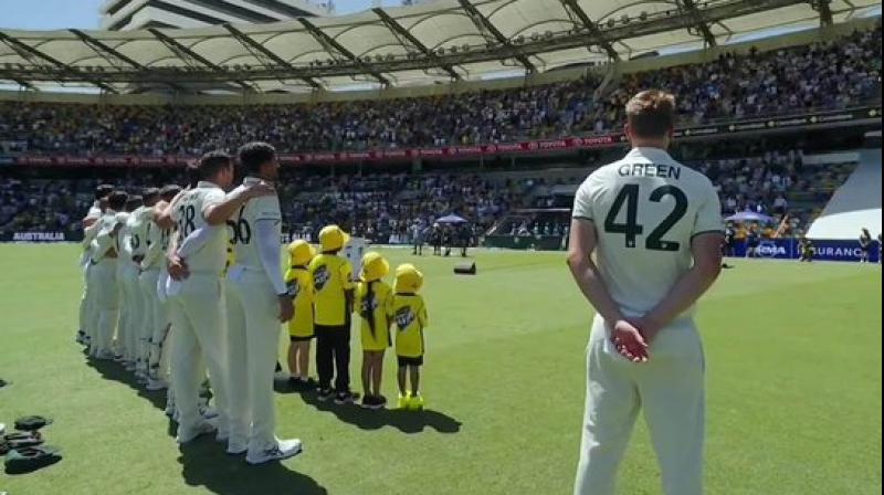  Despite being Covid positive, Cameron Green came with his team, playing the match in a unique way