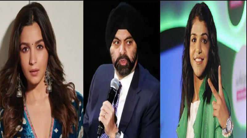 Time's 100 Most Influential List Ajay Banga  Alia Bhatt Sakshi Malik included