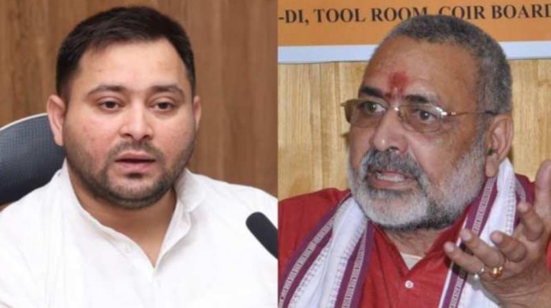 Tejashwi Yadav should put pictures of Atiq Ahmed in his office: Giriraj