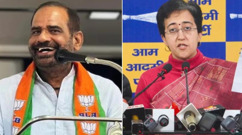 CM Atishi lags behind in Kalkaji seat, BJP Ramesh Bidhuri ahead news in hindi