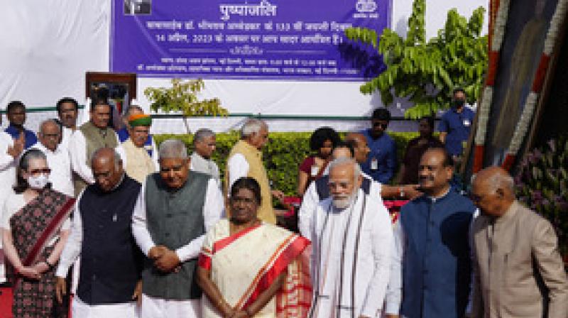 PM Modi, President Murmu pay tribute to Baba Saheb on Ambedkar Jayanti