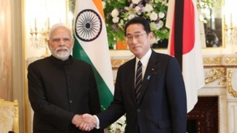 Japanese Prime Minister Fumio Kishida arrives in India