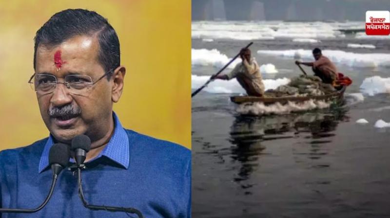 Kejriwal meets Election Commission on Yamuna water dispute News In Hindi