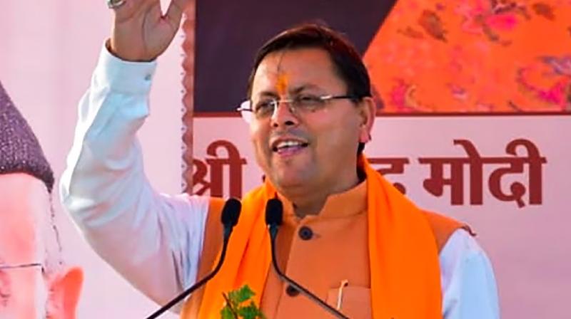 CM Pushkar Dhami inspection of Maa Purnagiri temple under construction at Nagla Tarai News In Hindi