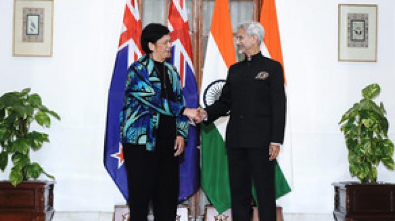 Foreign Minister had extensive discussions with New Zealand's foreign minister (फोटो साभार-PTI)