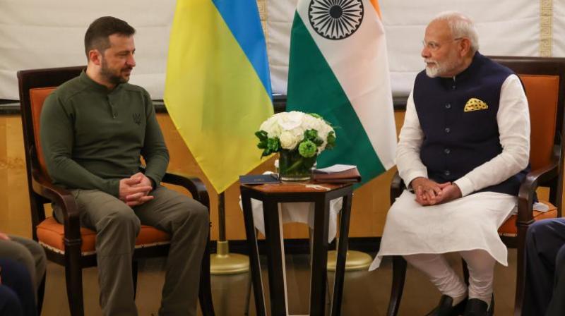 PM Modi Meets Ukraine President Volodymyr Zelenskyy