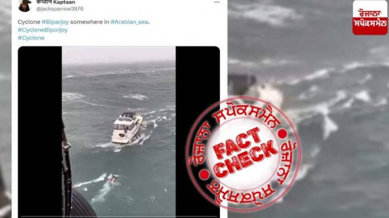 Fact Check: This viral video is not of Biparjoy Cyclone