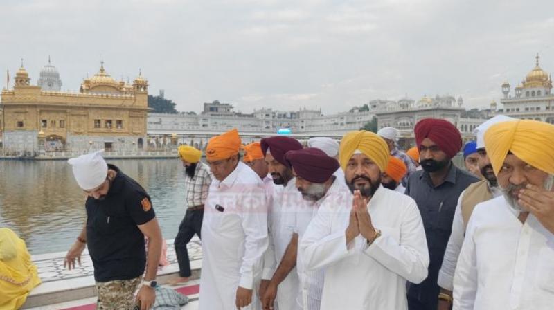  Charanjit Singh Channi at Sri Darbar Sahib