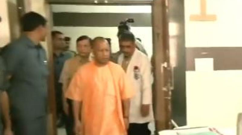 CM Yogi reaches hospital to meet girl injured in gangster Sanjeev Jeeva murder case