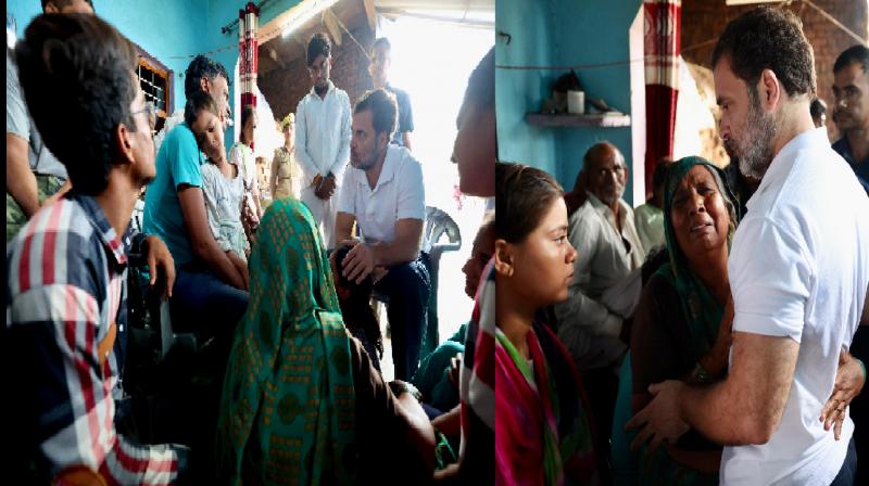 Rahul Gandhi reached Hathras, met the families of those who lost their lives in the stampede.