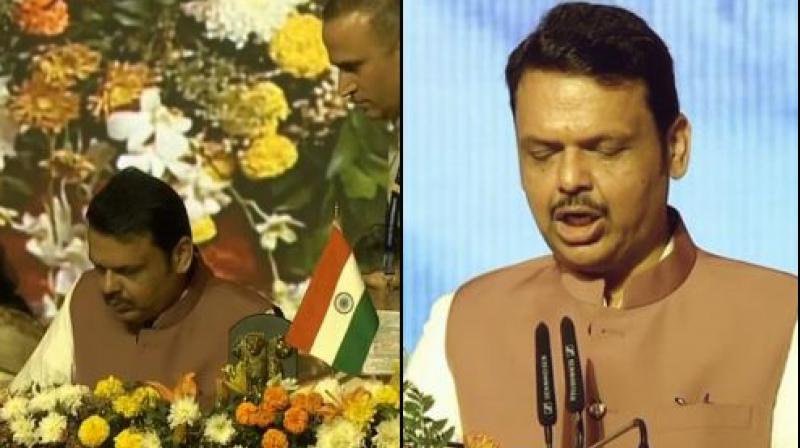 Devendra Fadnavis takes oath as Maharashtra CM News In Hindi