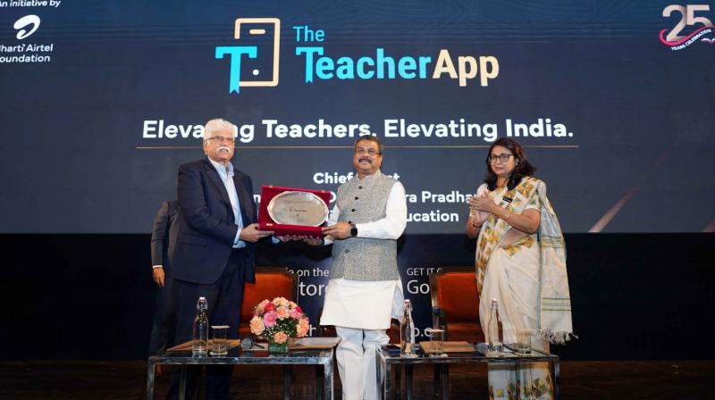 Union Education Minister Dharmendra Pradhan The Teacher App news in hindi