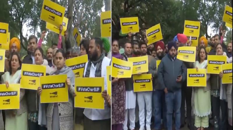 Chandigarh Mayor election 2024 AAP Protest news in hindi