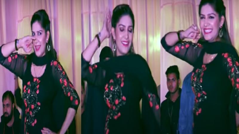 Sapna Choudhary Viral Dance video in black suit News In Hindi