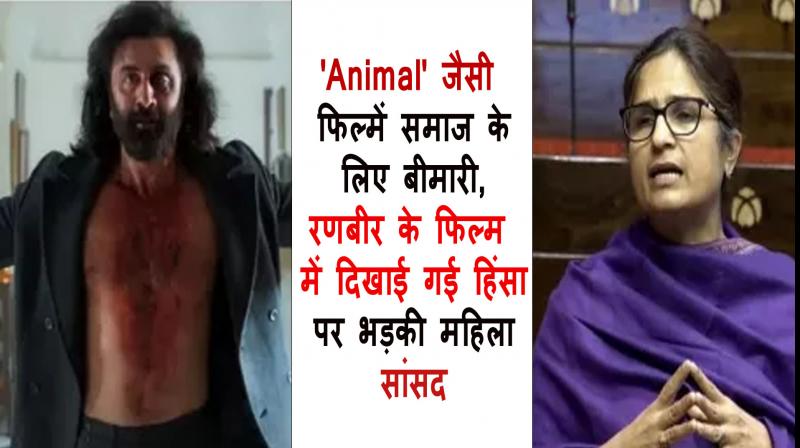 Animal Movie News in Hindi Chattissgarh MP slams Ranbir Kapoor starrer film