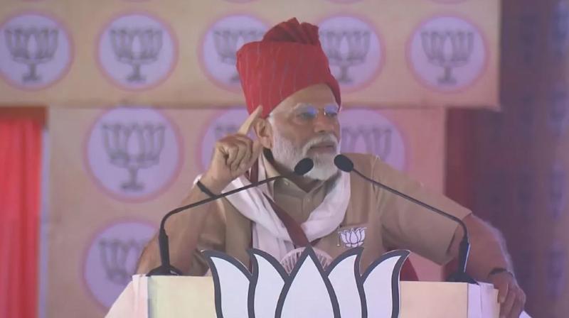 PM Narendra Modi in Churu, Rajasthan