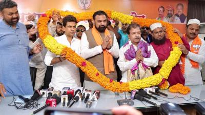 Pasmanda meet ceremony at BJP state office news in hindi