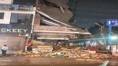 Two-storey building collapses in Delhi's Najafgarh, one person injured