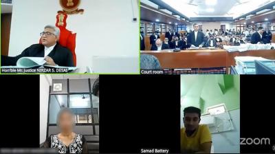 Man joins Gujarat High Court proceedings from toilet seat news in hindi