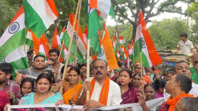 Tricolor Yatra was taken out to salute the bravery of the army news in hindi