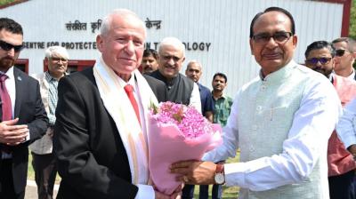 Union Minister Shivraj Singh Chouhan meeting Israel Agriculture Minister news in hindi