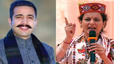MP Kangana targeted Congress minister Vikramaditya news in hindi