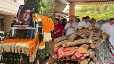 Bollywood actor Manoj Kumar immersed in Panchtatva, funeral pyre news in hindi