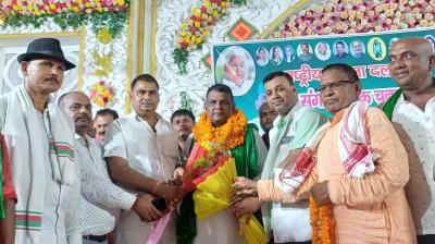 Dinanath Singh Yadav became district president for the second time news in hindi