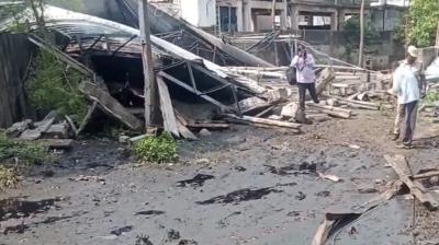 Tamil Nadu factory Explosion in sewage tank news in hindi
