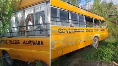 Student Dead In Bus Accident In North Kashmir Handwara News In Hindi