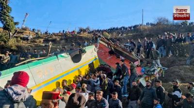 9 killed, around 40 injured as private bus falls into gorge in Himachal's Sirmaur
