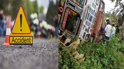 Truck overturns in Delhi's Mangolpuri, one person killed, two injured