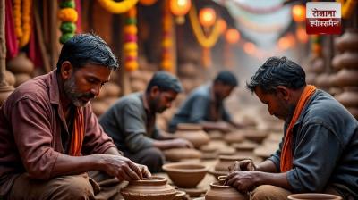 The dazzling glare of Chinese chandeliers has taken away the shine of diyas news in hindi