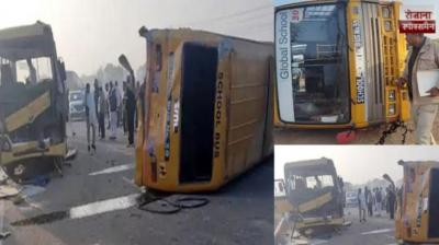  Two school buses collide in Rohtak 