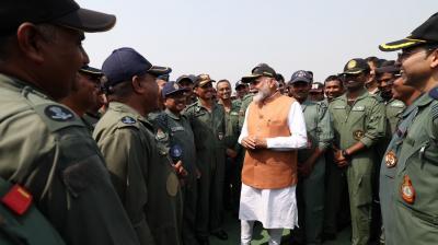 PM Modi Visits Adampur Air Base News in hindi
