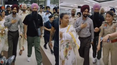 Diljit Dosanjh reached Punjab by private jet for the first time after the film controversy news in hindi