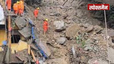Landslide in Kullu, one dead, 6 people trapped, heavy rain warning in 5 districts today News in Hindi