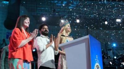 1 arrested for removing Israeli flag near Miss World pageant Telangana secretariat