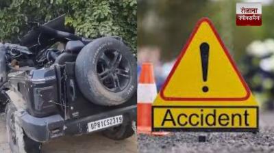 Thar overturns on highway 5 killed on the spot news in hindi