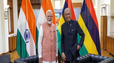 Mauritius Pm Navinchandra Grand Welcome On Varanasi News In Hindi