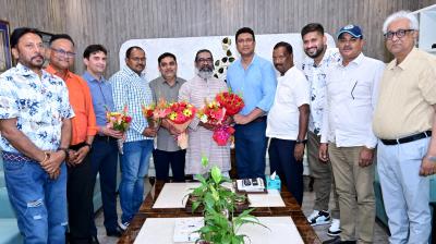 The newly elected president of Jharkhand State Cricket Association met CM Soren news in hindi