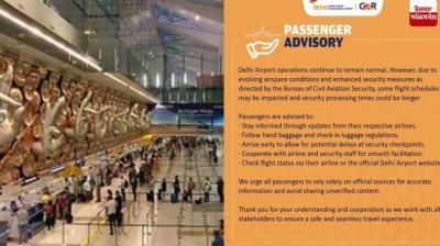 Delhi Airport issued advisory for passengers News In Hindi