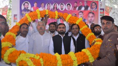 लोजपा (रा) लेबर सेल की समीक्षा बैठक आयोजित