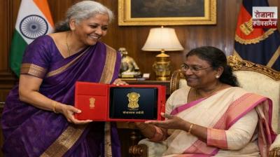 Finance Minister Nirmala Sitharaman met President Droupadi Murmu at Rashtrapati Bhavan ahead of Union Budget 2026 presentation.